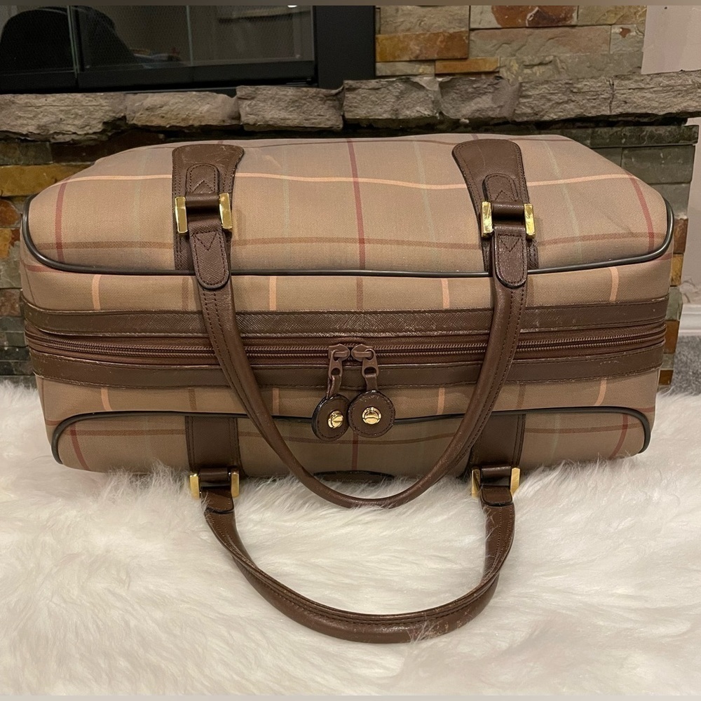 Vintage Burberrys Nova Check Travel Boston Bag - Picture 11 of 16